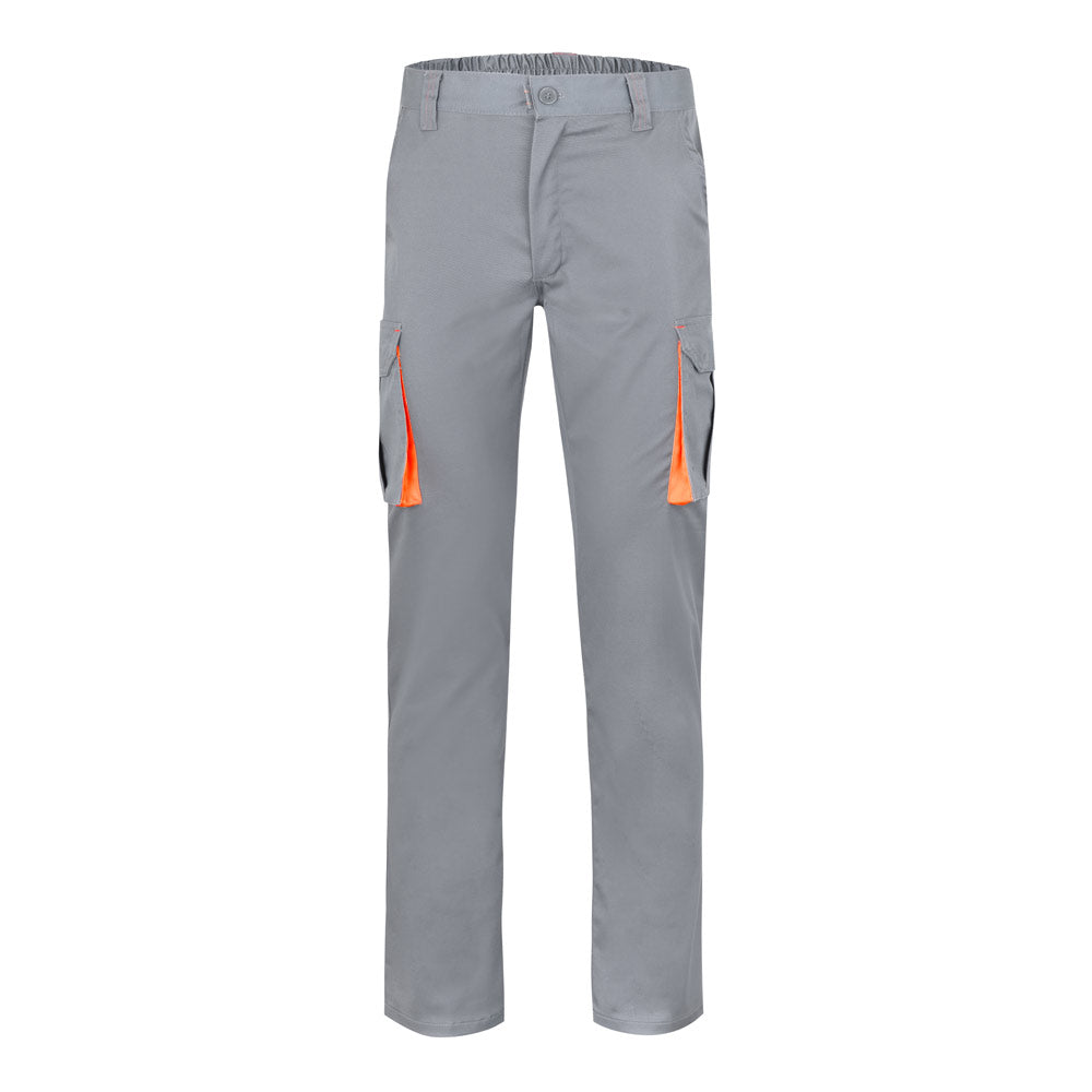 Vl Hypnos. Two-Tone Multi-Pocket Twill Trousers (200G/M²), In Cotton (35%) And Polyester (65%)