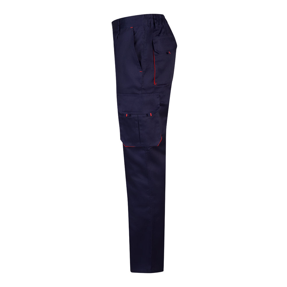 Vl Hypnos. Two-Tone Multi-Pocket Twill Trousers (200G/M²), In Cotton (35%) And Polyester (65%)