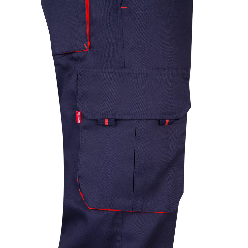 Vl Hypnos. Two-Tone Multi-Pocket Twill Trousers (200G/M²), In Cotton (35%) And Polyester (65%)