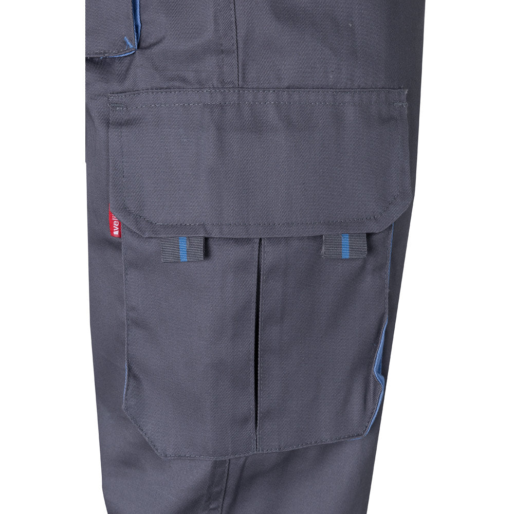 Vl Hypnos. Two-Tone Multi-Pocket Twill Trousers (200G/M²), In Cotton (35%) And Polyester (65%)