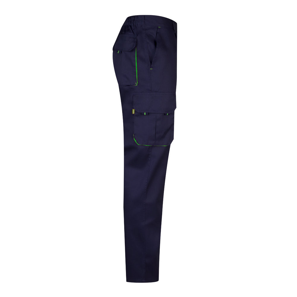 Vl Hypnos. Two-Tone Multi-Pocket Twill Trousers (200G/M²), In Cotton (35%) And Polyester (65%)