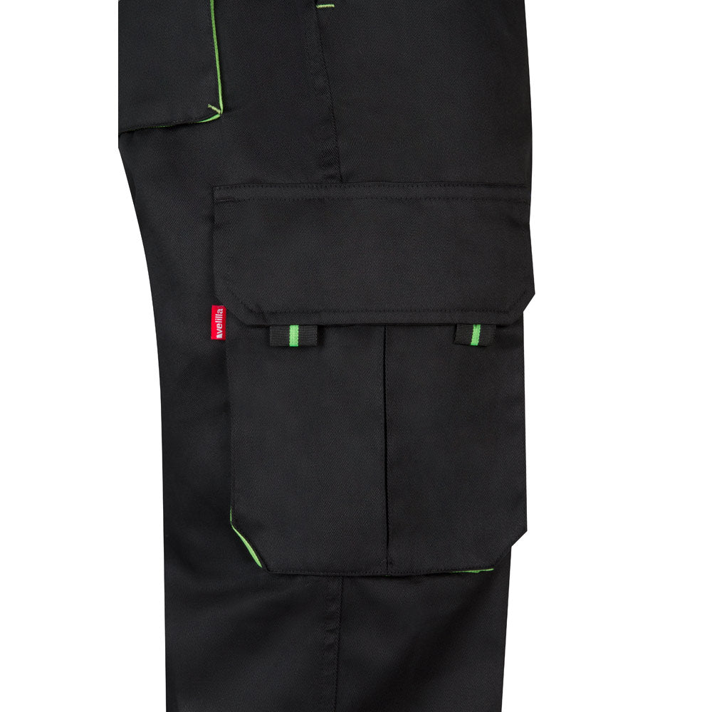 Vl Hypnos. Two-Tone Multi-Pocket Twill Trousers (200G/M²), In Cotton (35%) And Polyester (65%)