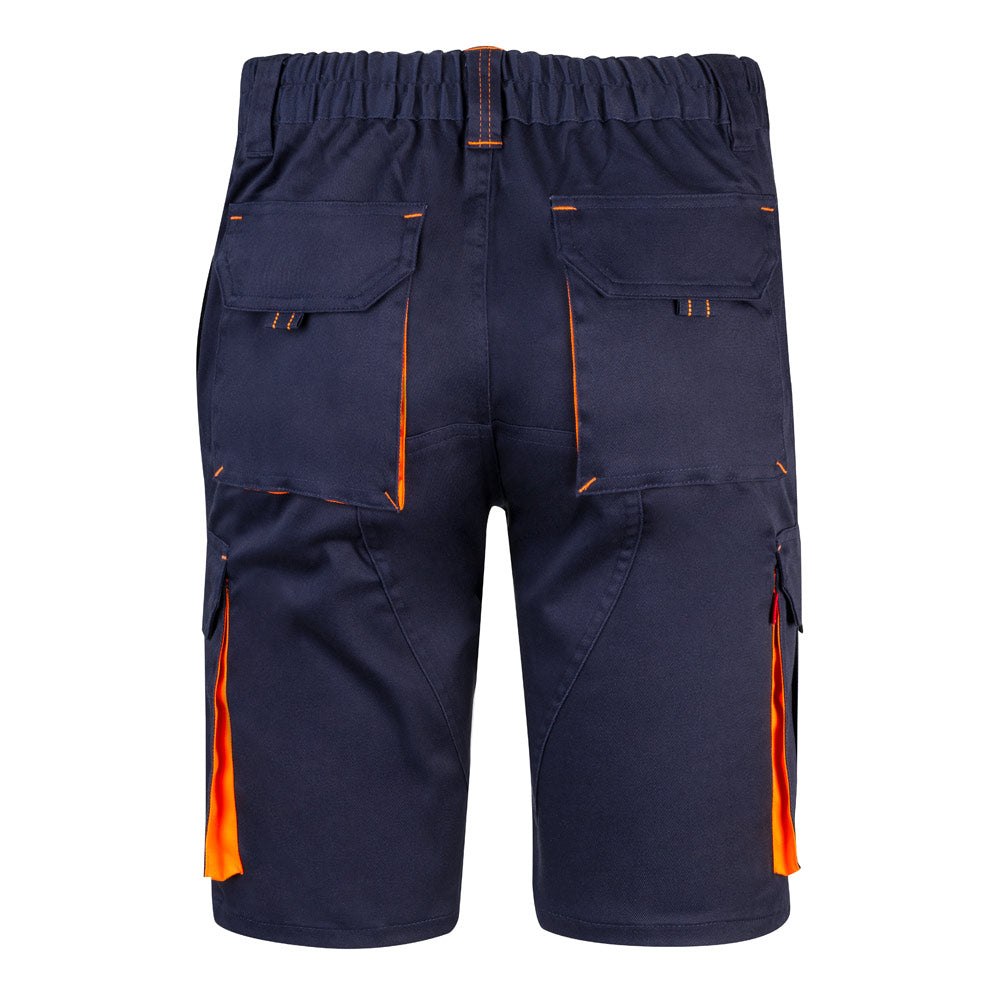 Vl Hemera. Two-Tone, Multi-Pocket Stretch Bermuda Shorts (240G/M²), In Cotton (46%), Eme (38%) And Polyester (16%)
