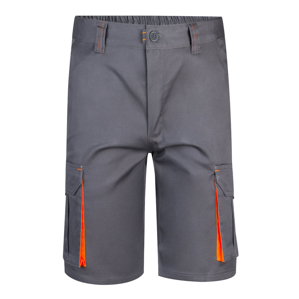 Vl Hemera. Two-Tone, Multi-Pocket Stretch Bermuda Shorts (240G/M²), In Cotton (46%), Eme (38%) And Polyester (16%)