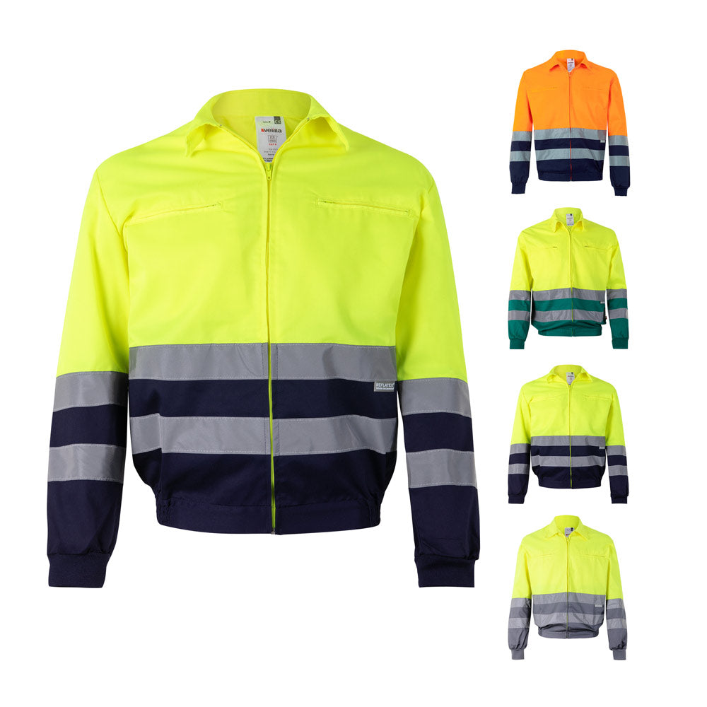 Vl Neptune Large. Two-Tone Twill Jacket (210G/M²) In Polyester (80%) And Cotton (20%)