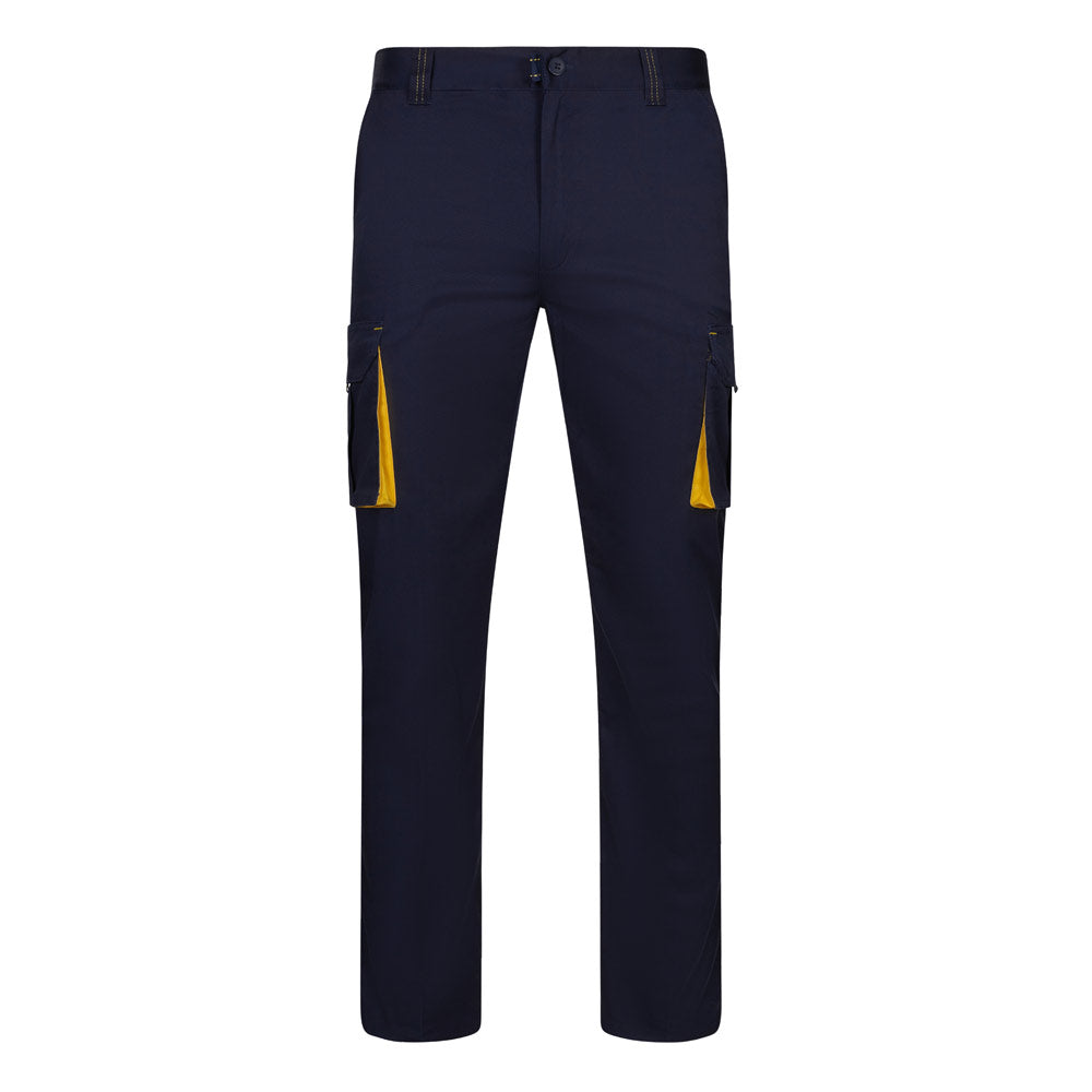 Vl Fides. Two-Tone, Multi-Pocket Stretch Trousers (240G/M²), In Cotton (46%), Eme (38%) And Polyester (16%)