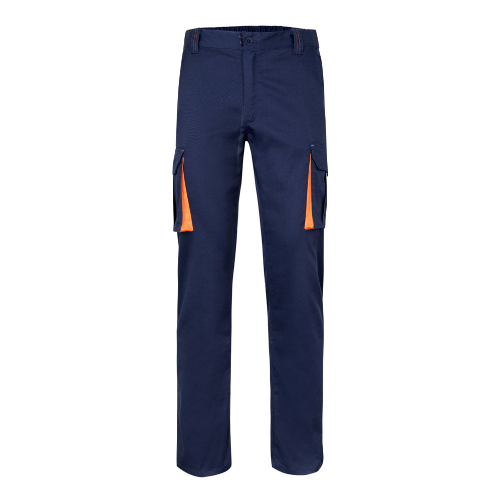Vl Fides. Two-Tone, Multi-Pocket Stretch Trousers (240G/M²), In Cotton (46%), Eme (38%) And Polyester (16%)