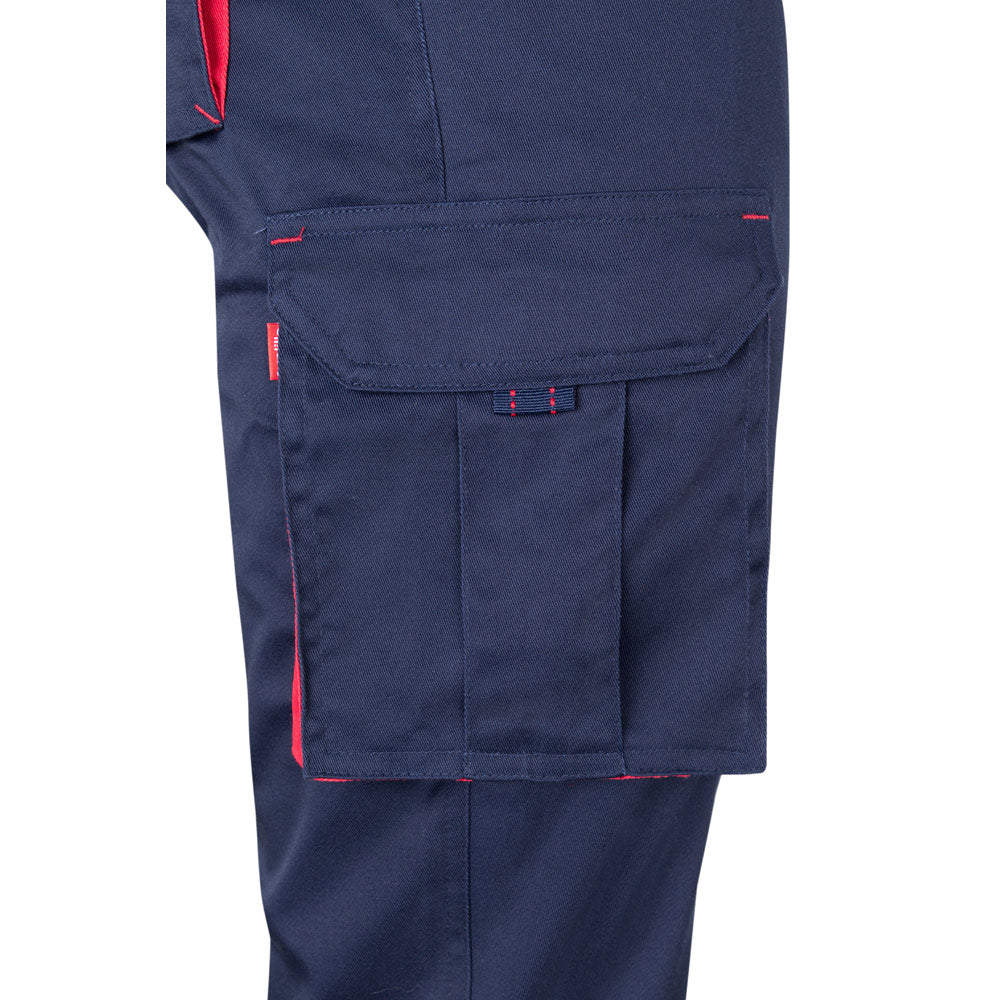 Vl Fides. Two-Tone, Multi-Pocket Stretch Trousers (240G/M²), In Cotton (46%), Eme (38%) And Polyester (16%)
