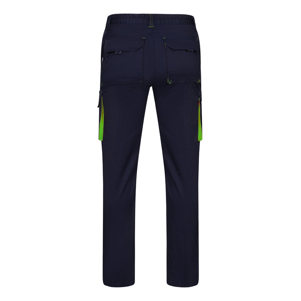 Vl Fides. Two-Tone, Multi-Pocket Stretch Trousers (240G/M²), In Cotton (46%), Eme (38%) And Polyester (16%)