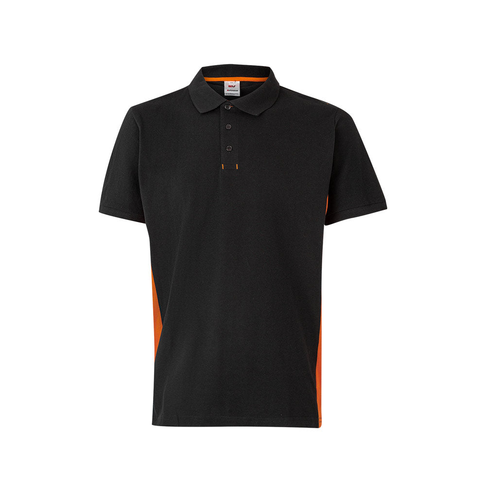 Vl Supay. Two-Tone Piqué Polo Shirt (180G/M²), Short Sleeve, In Cotton (60%) And Polyester (40%)