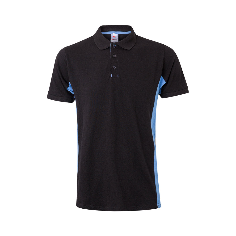 Vl Supay. Two-Tone Piqué Polo Shirt (180G/M²), Short Sleeve, In Cotton (60%) And Polyester (40%)