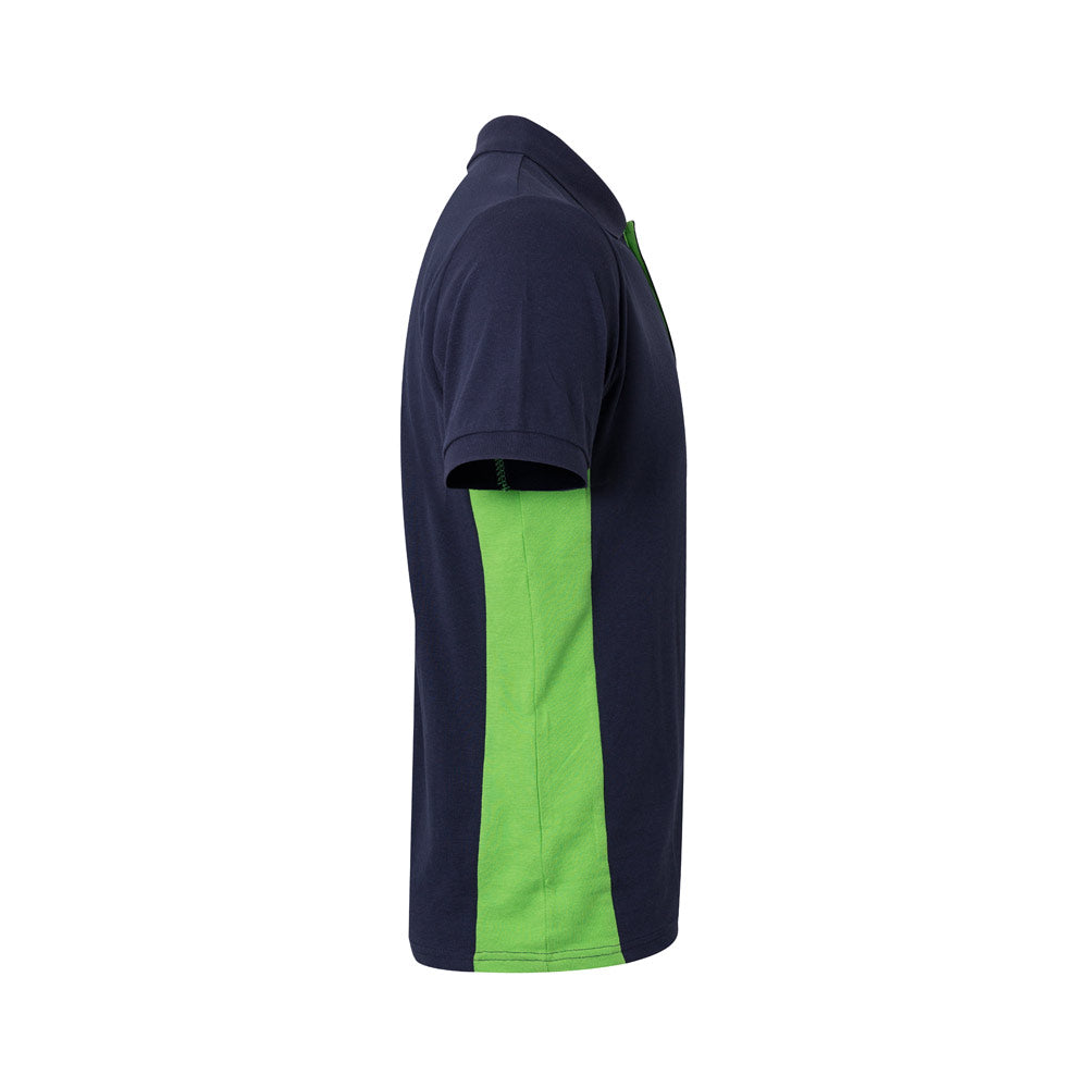 Vl Supay. Two-Tone Piqué Polo Shirt (180G/M²), Short Sleeve, In Cotton (60%) And Polyester (40%)
