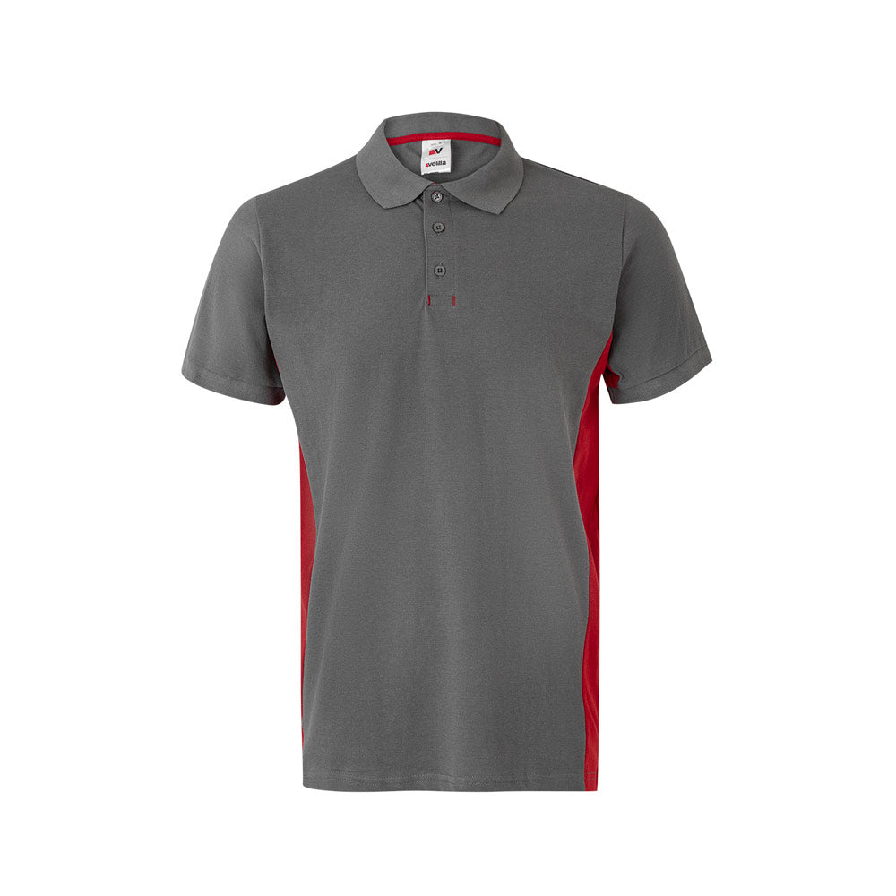 Vl Supay. Two-Tone Piqué Polo Shirt (180G/M²), Short Sleeve, In Cotton (60%) And Polyester (40%)