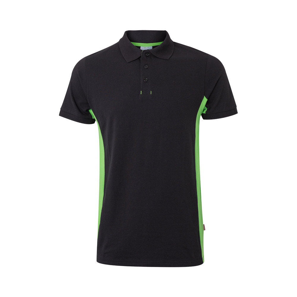 Vl Supay. Two-Tone Piqué Polo Shirt (180G/M²), Short Sleeve, In Cotton (60%) And Polyester (40%)