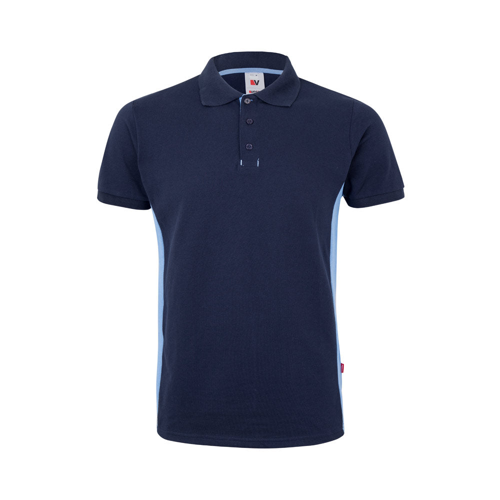 Vl Supay. Two-Tone Piqué Polo Shirt (180G/M²), Short Sleeve, In Cotton (60%) And Polyester (40%)