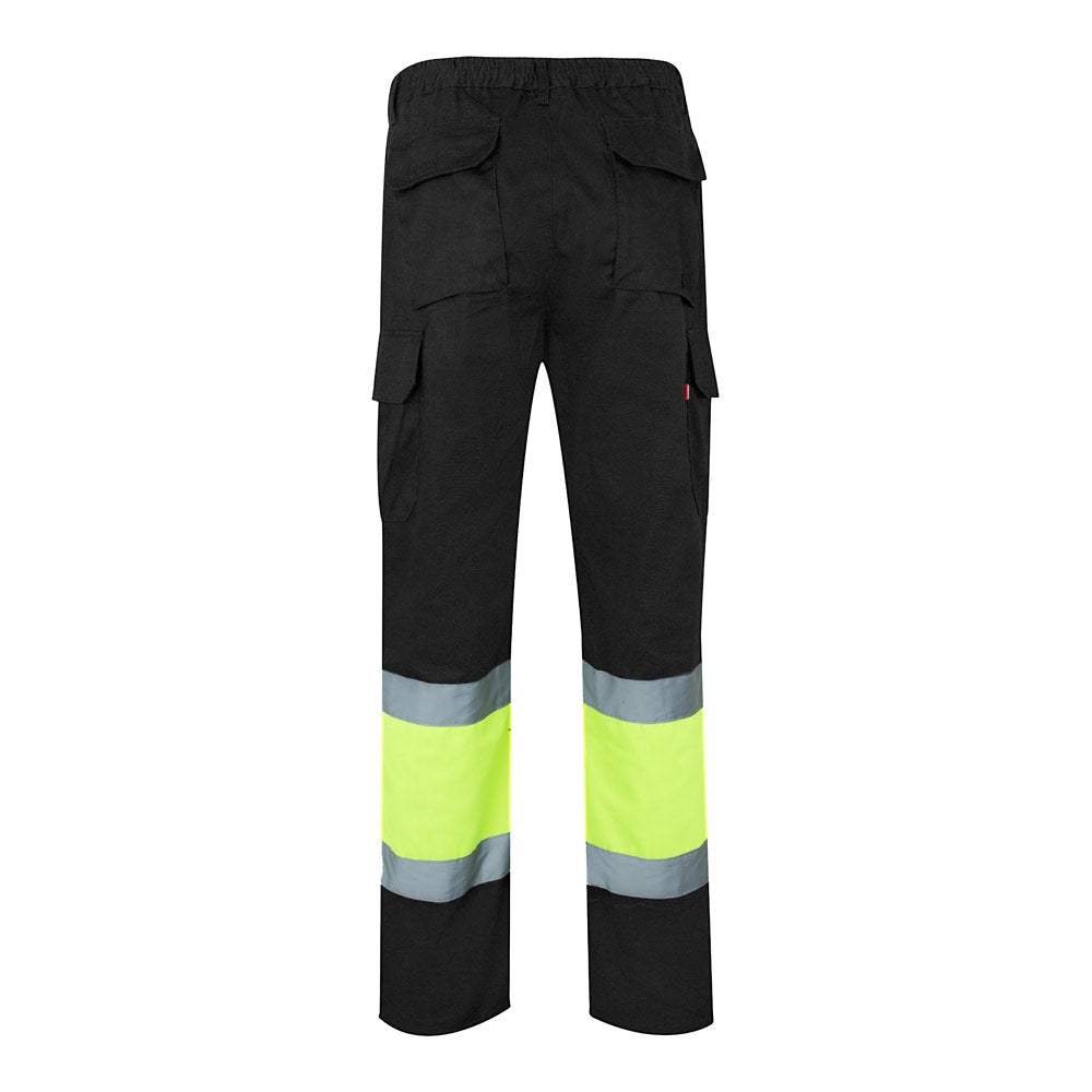 Vl Athena. Two-Tone Twill Trousers (210G/M²), Lined, Multi-Pocket, In Cotton (20%) And Polyester (80%)