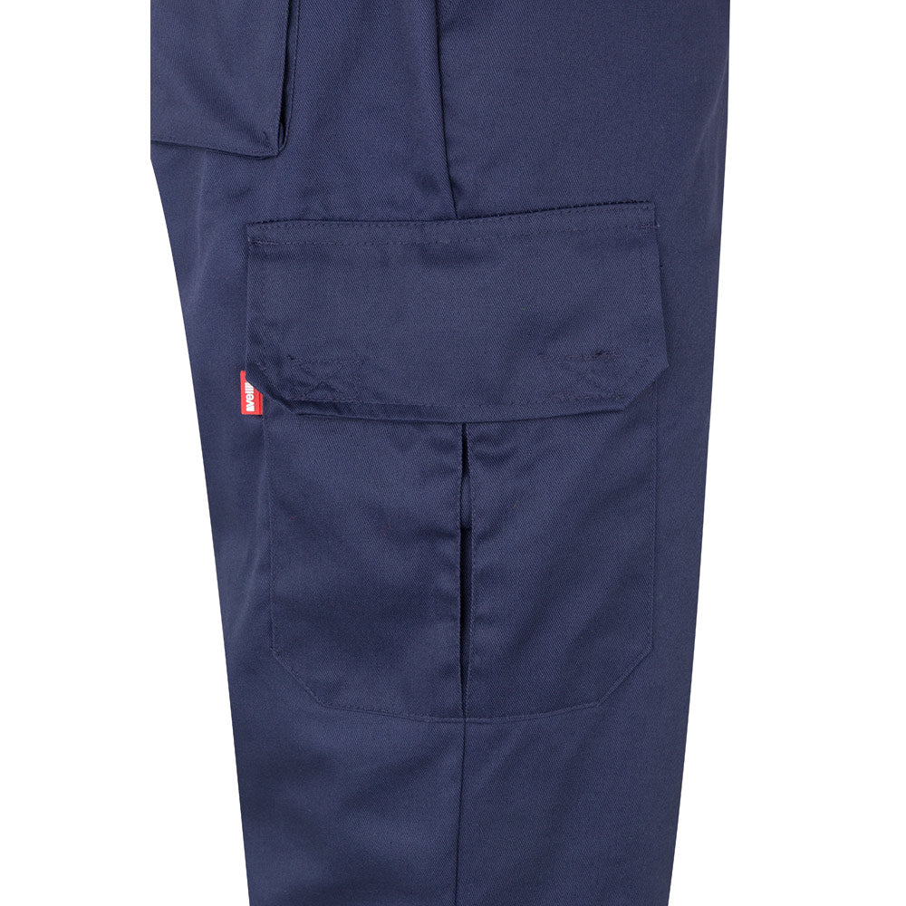 Vl Athena. Two-Tone Twill Trousers (210G/M²), Lined, Multi-Pocket, In Cotton (20%) And Polyester (80%)