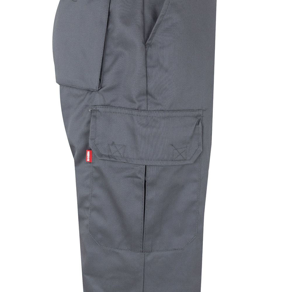 Vl Athena. Two-Tone Twill Trousers (210G/M²), Lined, Multi-Pocket, In Cotton (20%) And Polyester (80%)
