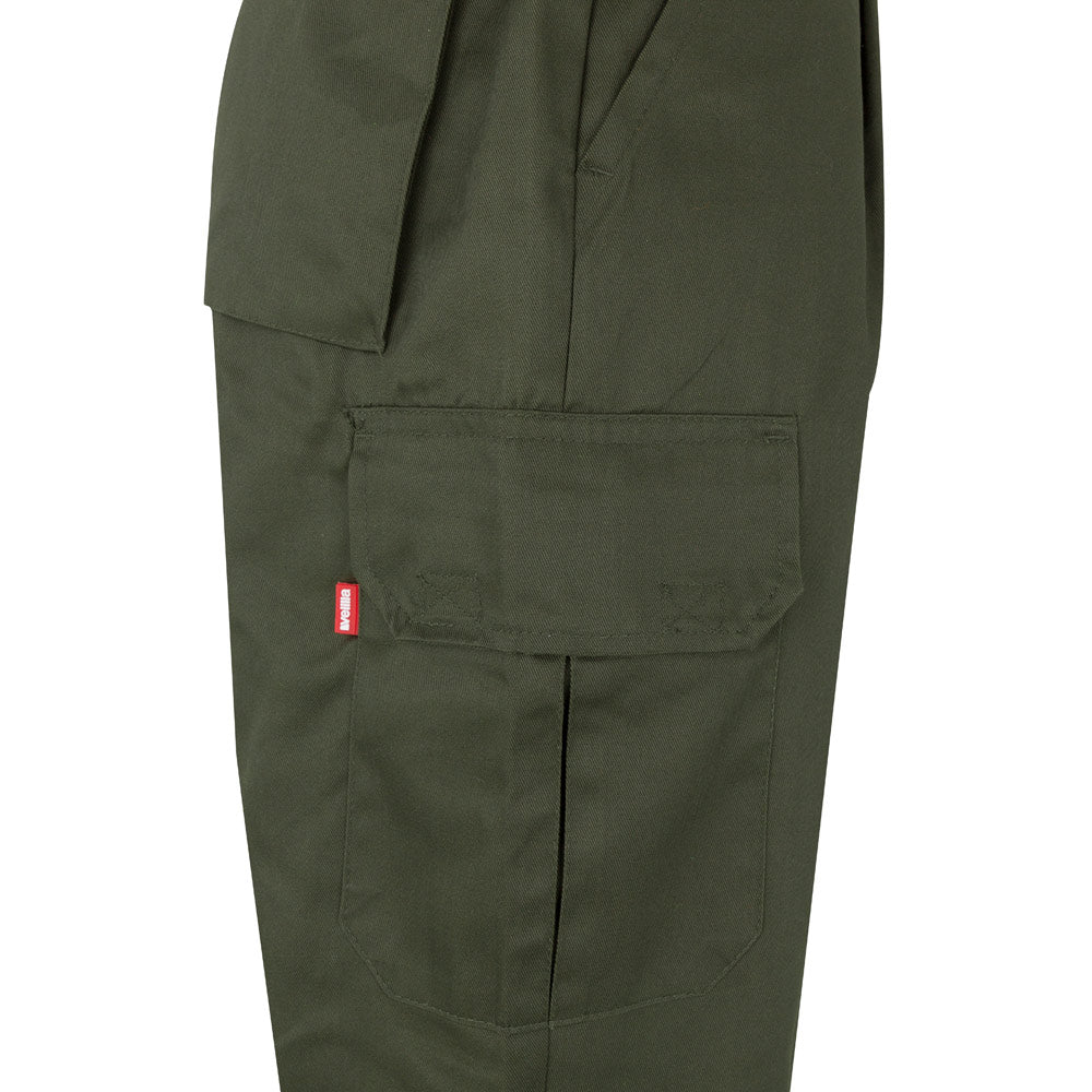 Vl Athena. Two-Tone Twill Trousers (210G/M²), Lined, Multi-Pocket, In Cotton (20%) And Polyester (80%)