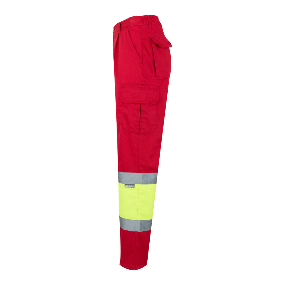 Vl Poseidon. Two-Tone Multi-Pocket Twill Trousers (210G/M²), In Cotton (20%) And Polyester (80%)
