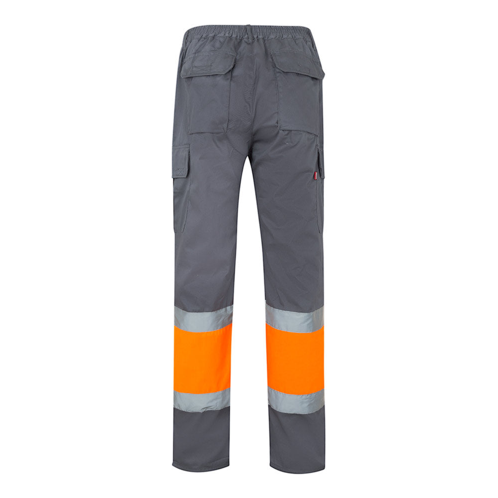 Vl Poseidon. Two-Tone Multi-Pocket Twill Trousers (210G/M²), In Cotton (20%) And Polyester (80%)