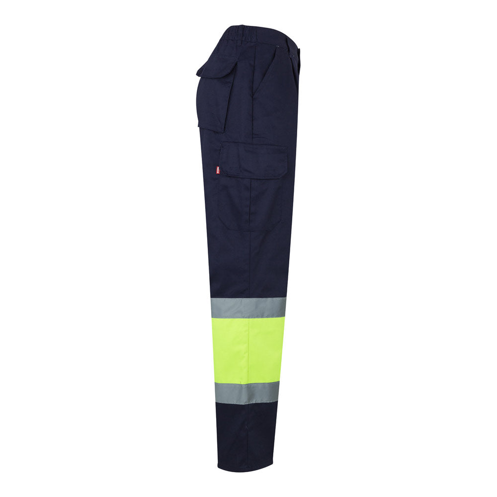 Vl Poseidon Large. Two-Tone Multi-Pocket Twill Trousers (210G/M²), In Cotton (20%) And Polyester (80%)