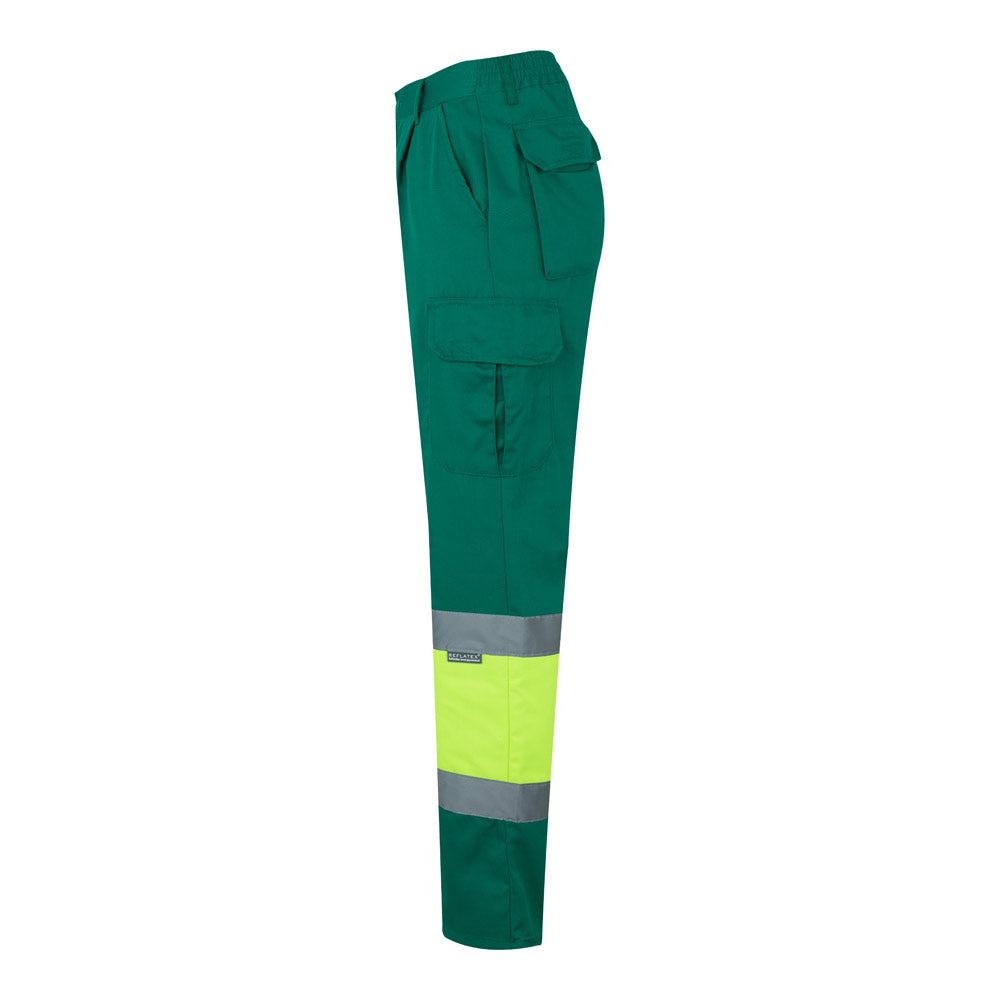 Vl Poseidon Large. Two-Tone Multi-Pocket Twill Trousers (210G/M²), In Cotton (20%) And Polyester (80%)