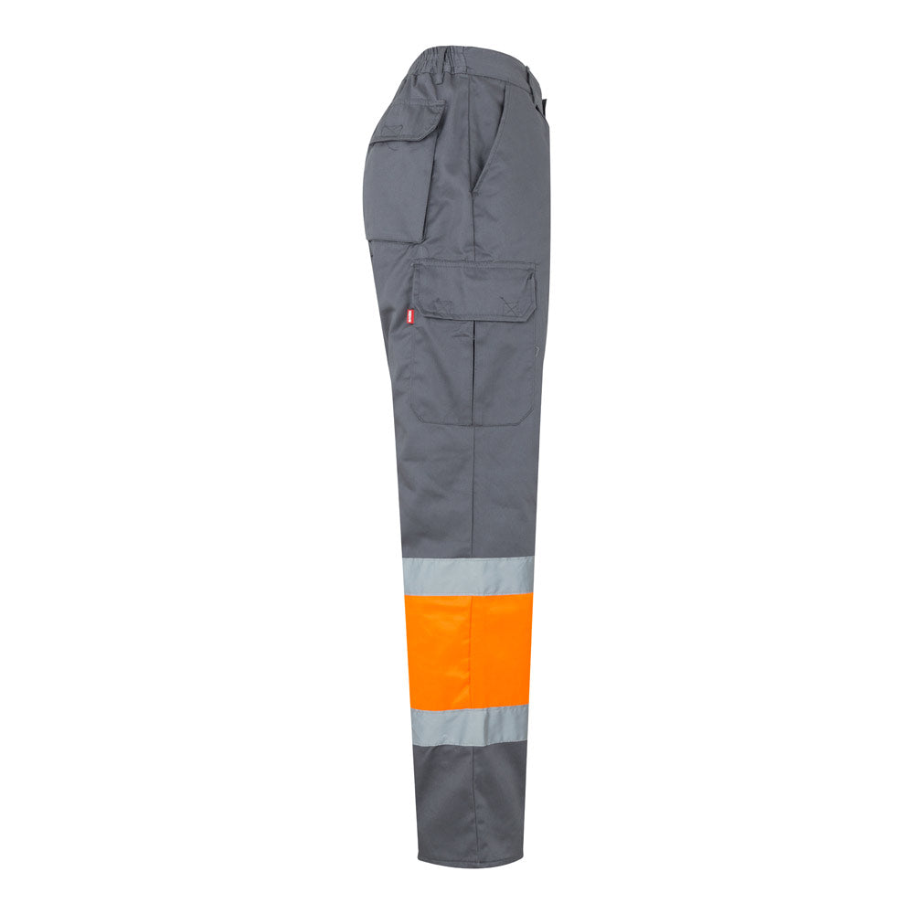 Vl Poseidon Large. Two-Tone Multi-Pocket Twill Trousers (210G/M²), In Cotton (20%) And Polyester (80%)