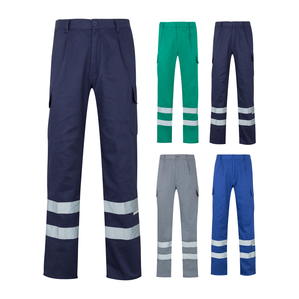 Vl Asclepius. Multi-Pocket Twill Trousers (200G/M²), In Cotton (35%) And Polyester (65%)
