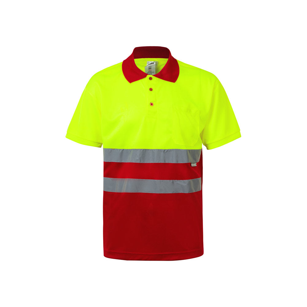 Vl Cupid Large. Two-Tone Bird-Eye Polo Shirt (160G/M²) With Short Sleeves, In Polyester (100%)