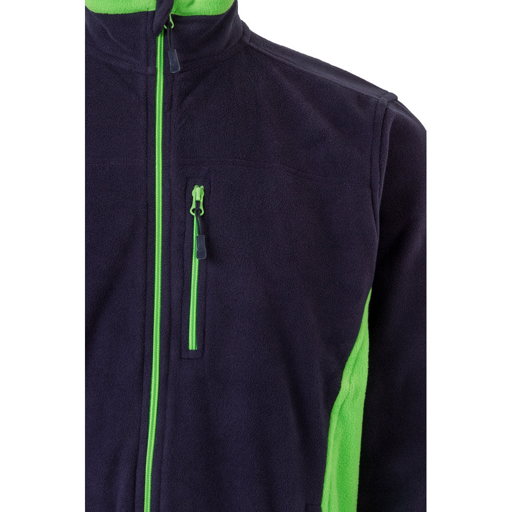 Vl Geras. Two-Tone Fleece Jacket (220G/M²) In Polyester (100%)