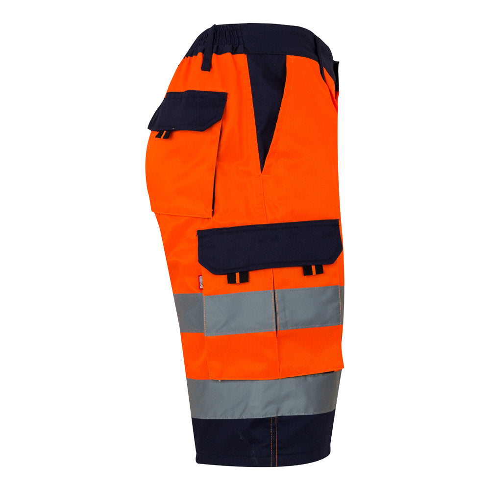 Vl Hades. Two-Tone Multi-Pocket Bermuda Shorts (210G/M²), In Cotton (20%) And Polyester (80%)