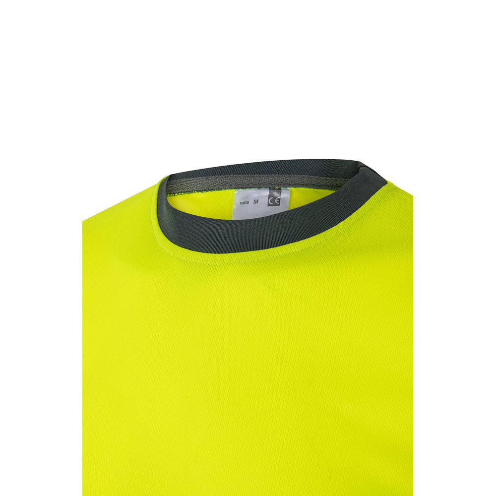 Vl Brahma. Two-Tone Bird-Eye Technical T-Shirt (140G/M²), In Polyester (100%)