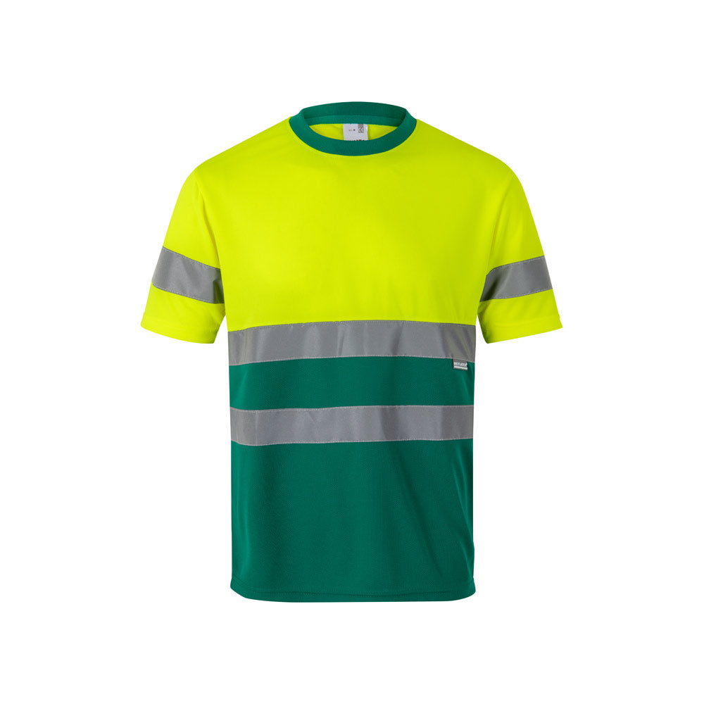 Vl Brahma. Two-Tone Bird-Eye Technical T-Shirt (140G/M²), In Polyester (100%)