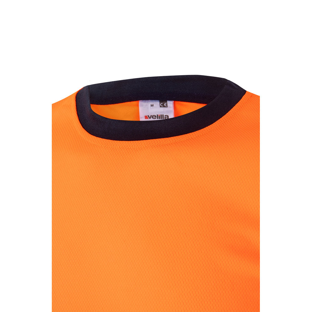Vl Brahma. Two-Tone Bird-Eye Technical T-Shirt (140G/M²), In Polyester (100%)