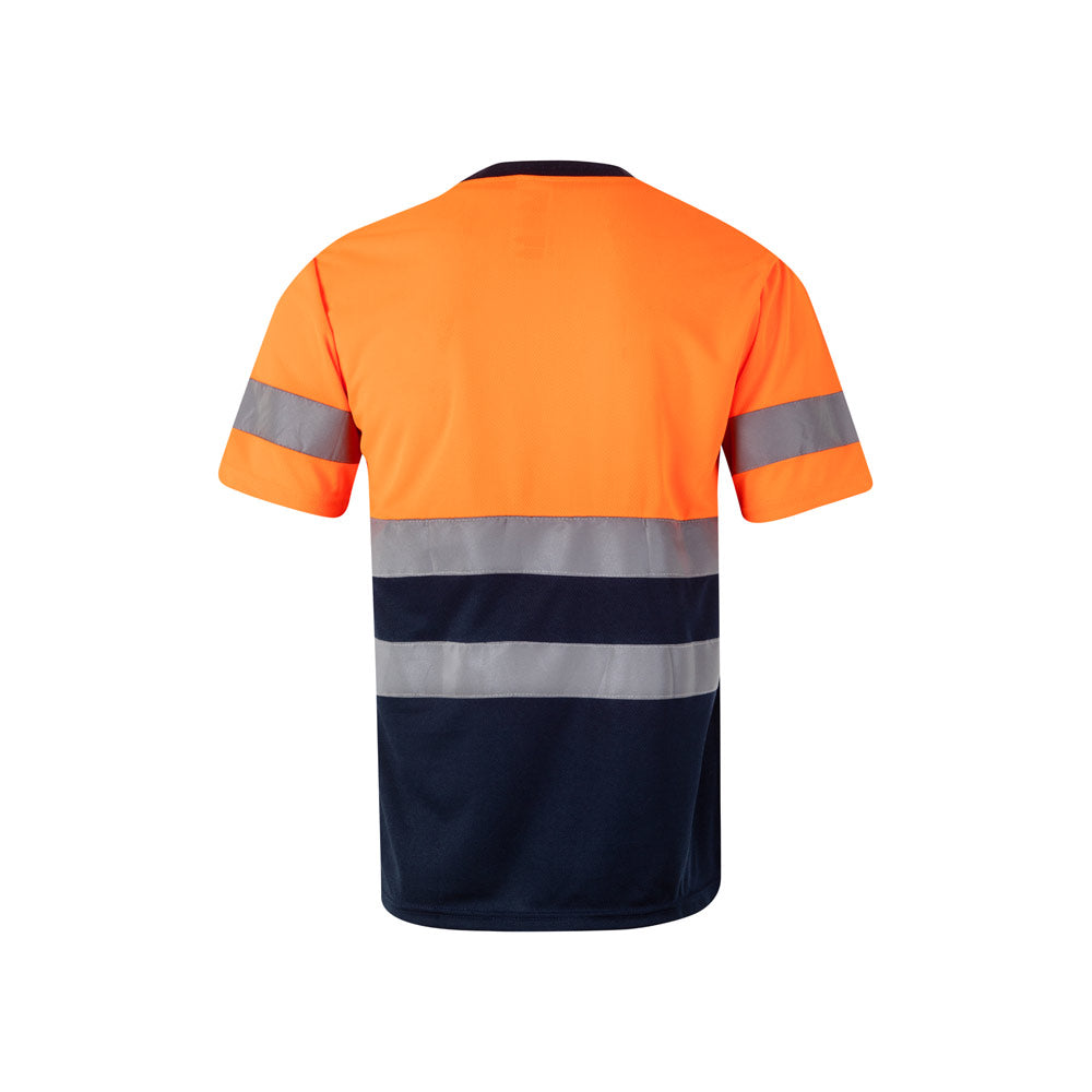 Vl Brahma Large. Two-Tone Bird-Eye Technical T-Shirt (140G/M²), In Polyester (100%)