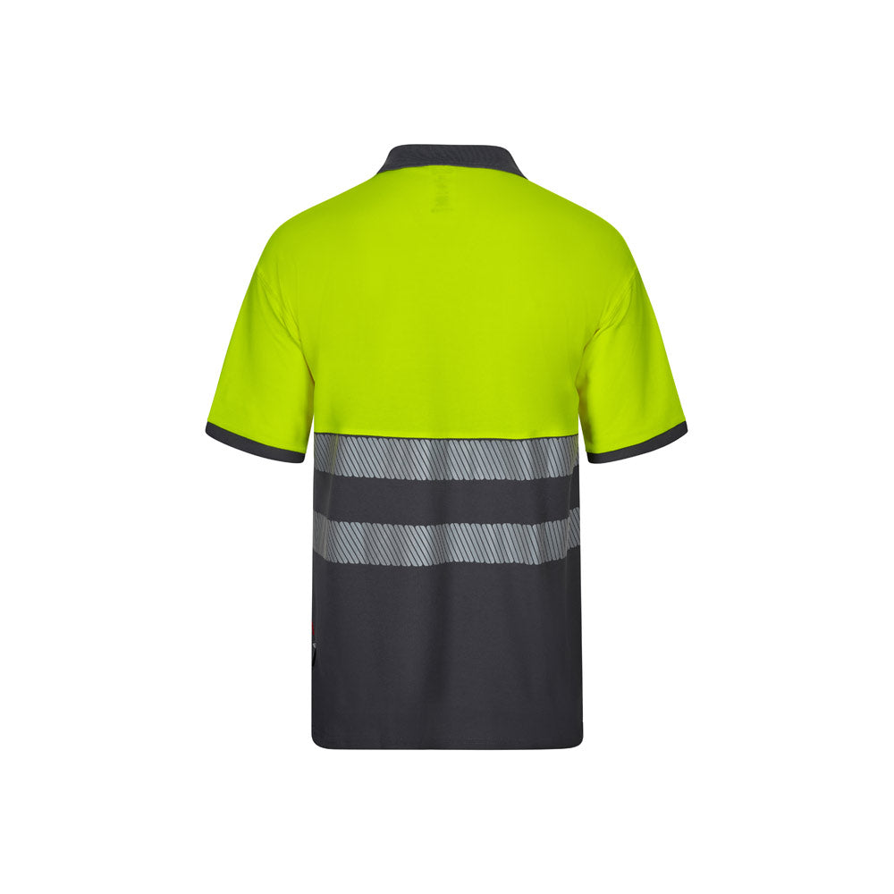 Vl Achelous. Two-Tone Piqué Polo Shirt (150G/M²) With Short Sleeves, In Cotton (55%) And Polyester (45%)