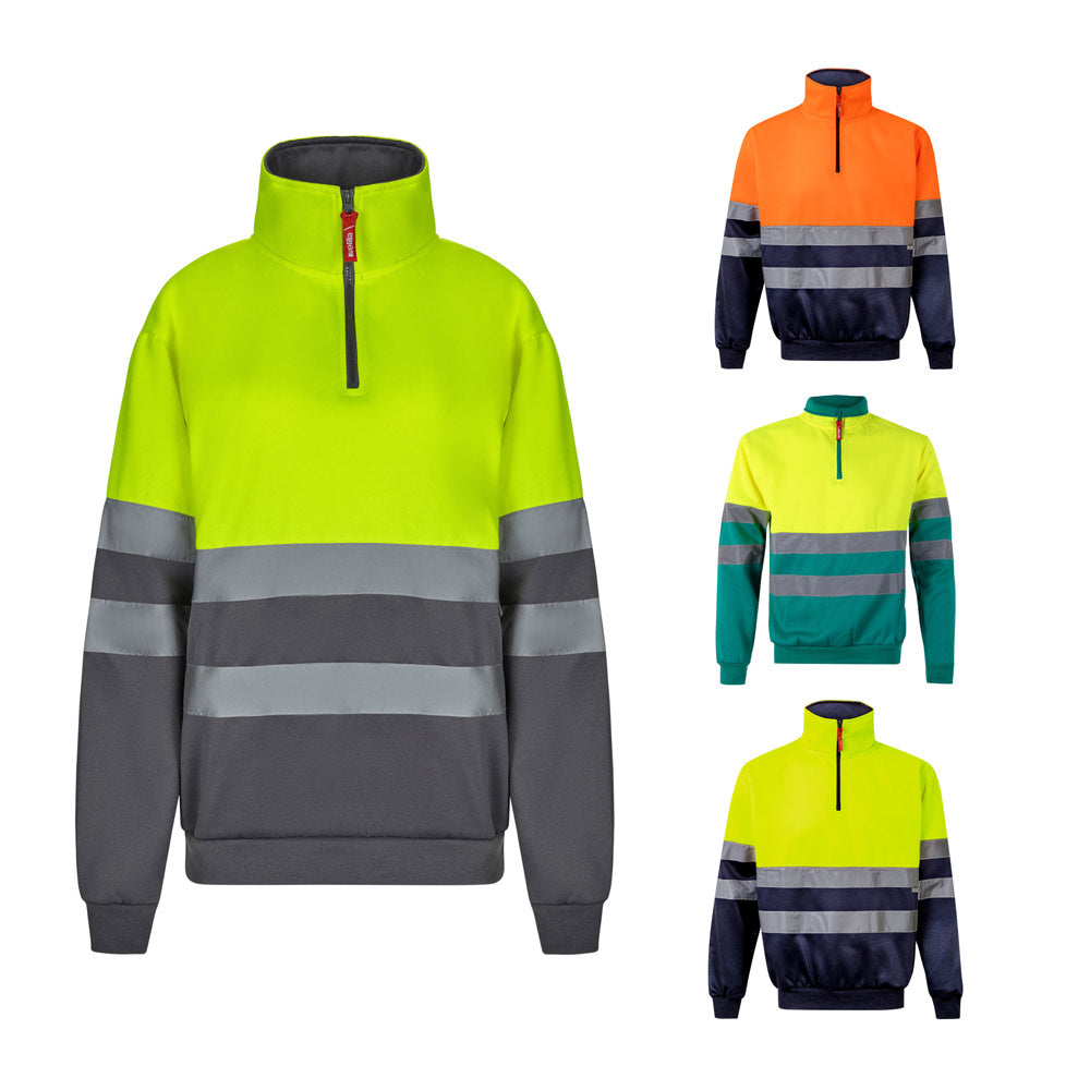 Vl Thor. Two-Tone Sweatshirt (300G/M²) In Polyester Fleece (100%)