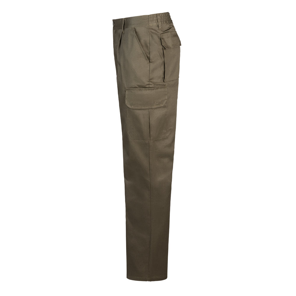 Vl Mabon. Multi-Pocket Twill Trousers (200G/M²), In Cotton (35%) And Polyester (65%)