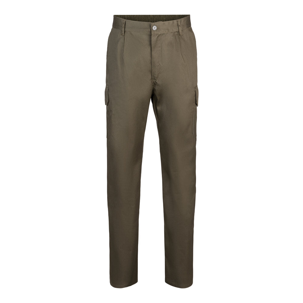 Vl Mabon. Multi-Pocket Twill Trousers (200G/M²), In Cotton (35%) And Polyester (65%)