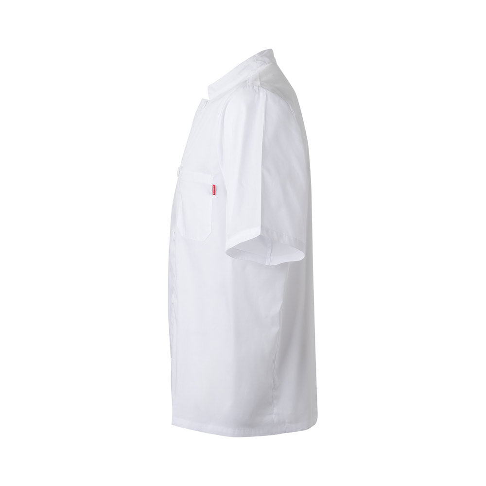 Vl Durga. Short-Sleeved Poplin (110G/M²) Kitchen Jacket In Cotton (35%) And Polyester (65%)