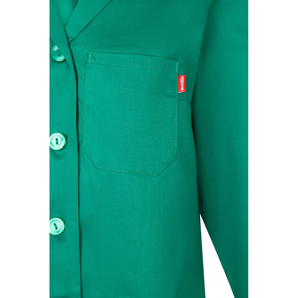 Vl Rama. Long Sleeve Twill Smock (175G/M²), In Cotton Twill (35%) And Polyester (65%)