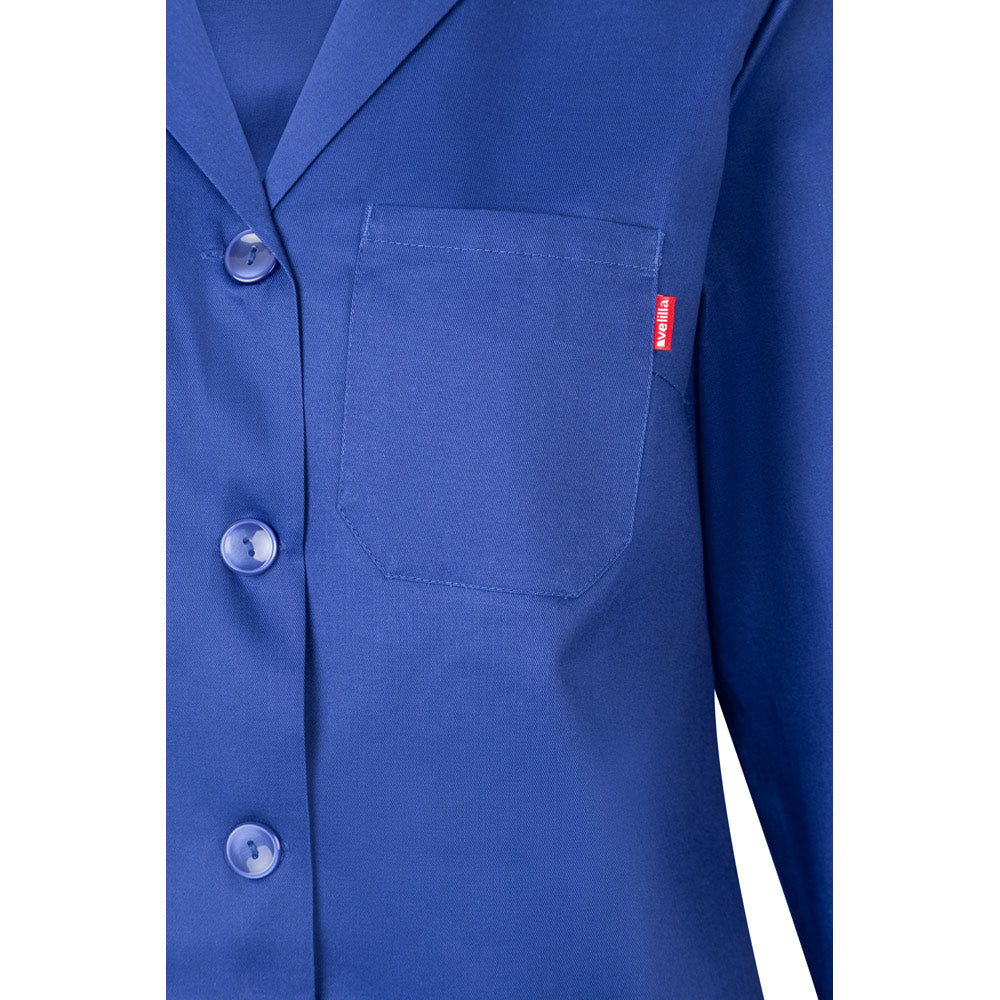 Vl Rama. Long Sleeve Twill Smock (175G/M²), In Cotton Twill (35%) And Polyester (65%)