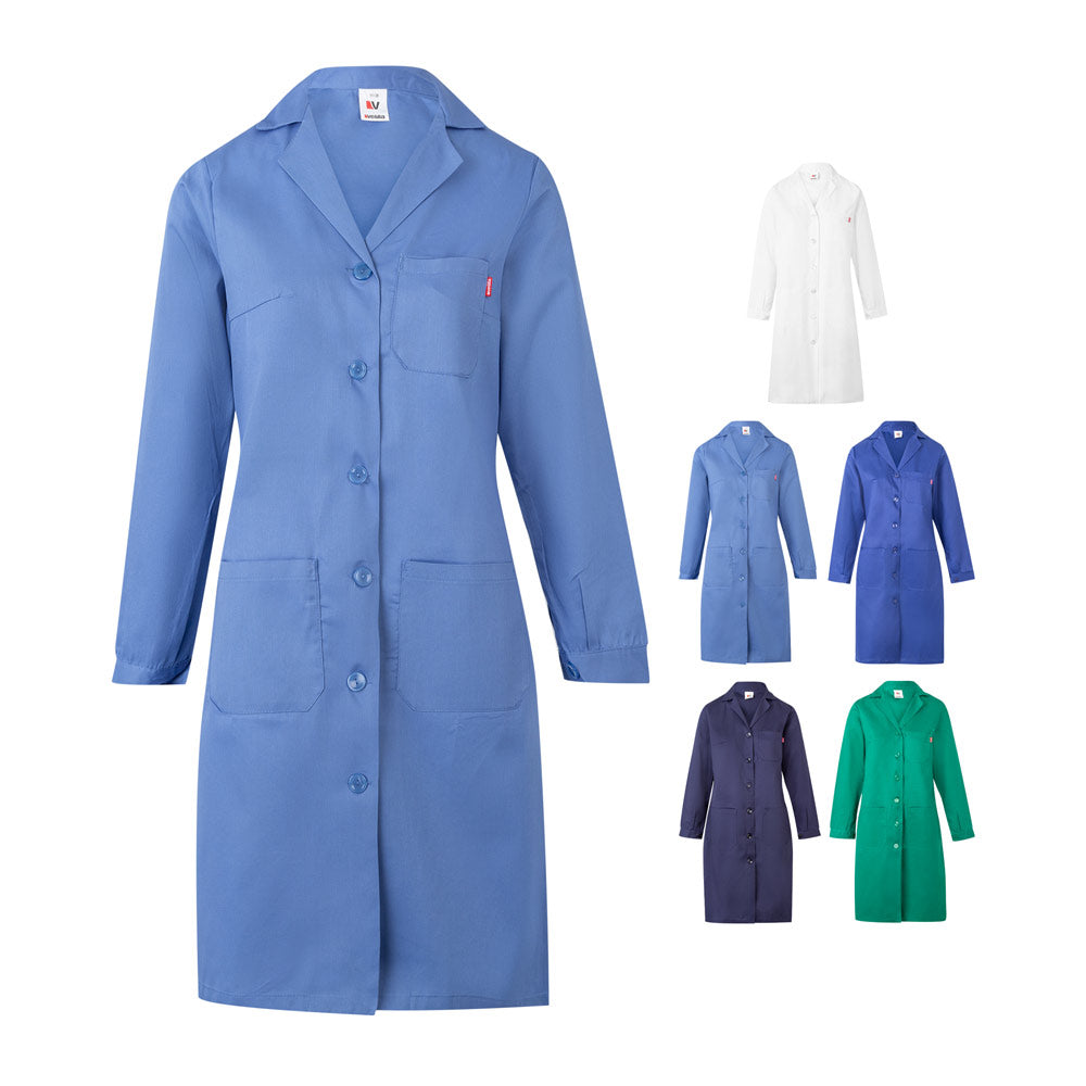 Vl Rama. Long Sleeve Twill Smock (175G/M²), In Cotton Twill (35%) And Polyester (65%)