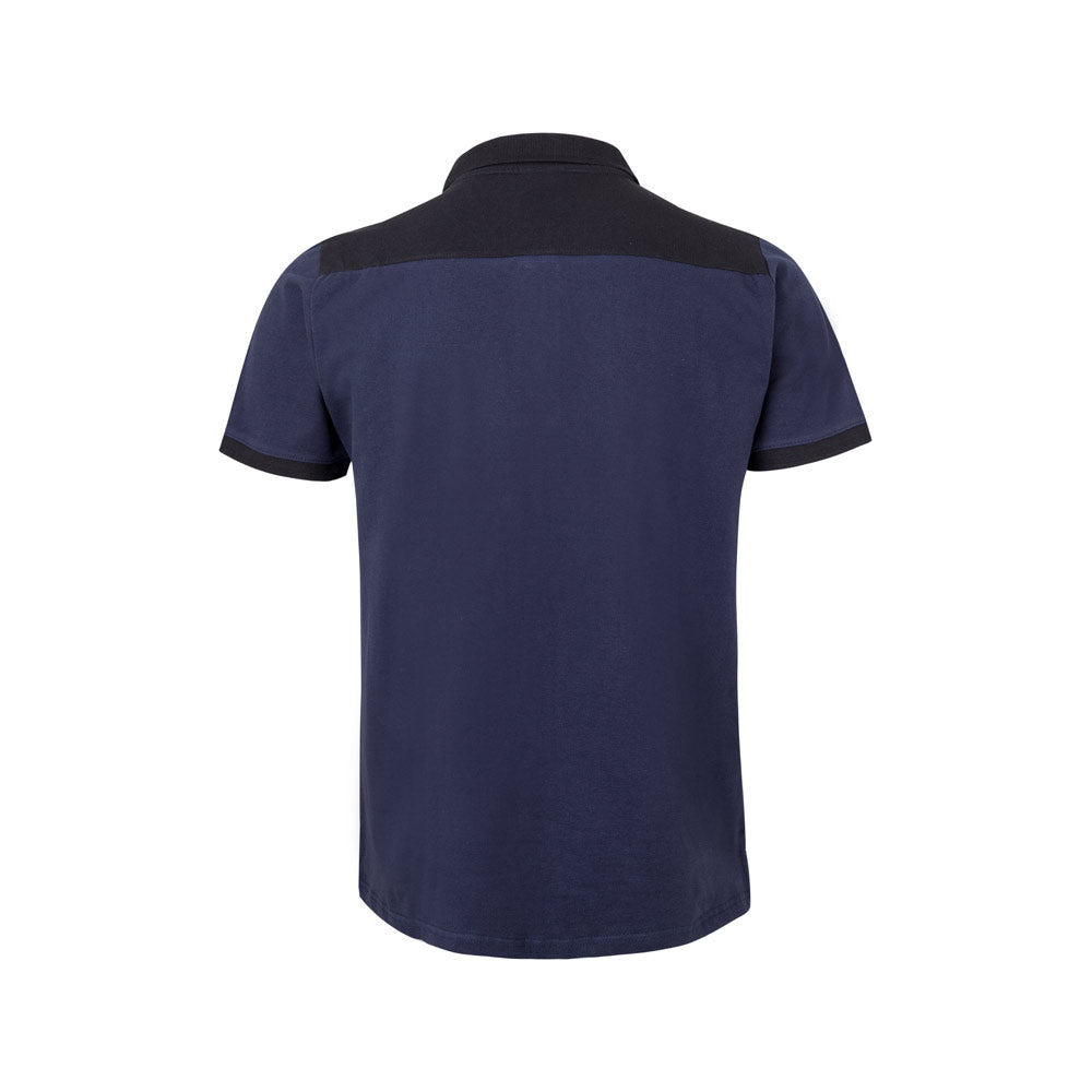 Vl Veles. Two-Tone Stretch Piqué Polo Shirt (200G/M²) With Short Sleeves, In Polyester (96%) And Elastane (4%)