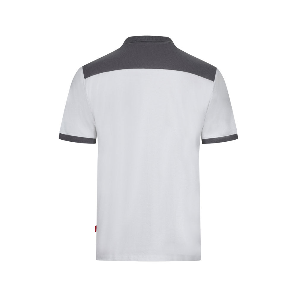 Vl Veles. Two-Tone Stretch Piqué Polo Shirt (200G/M²) With Short Sleeves, In Polyester (96%) And Elastane (4%)