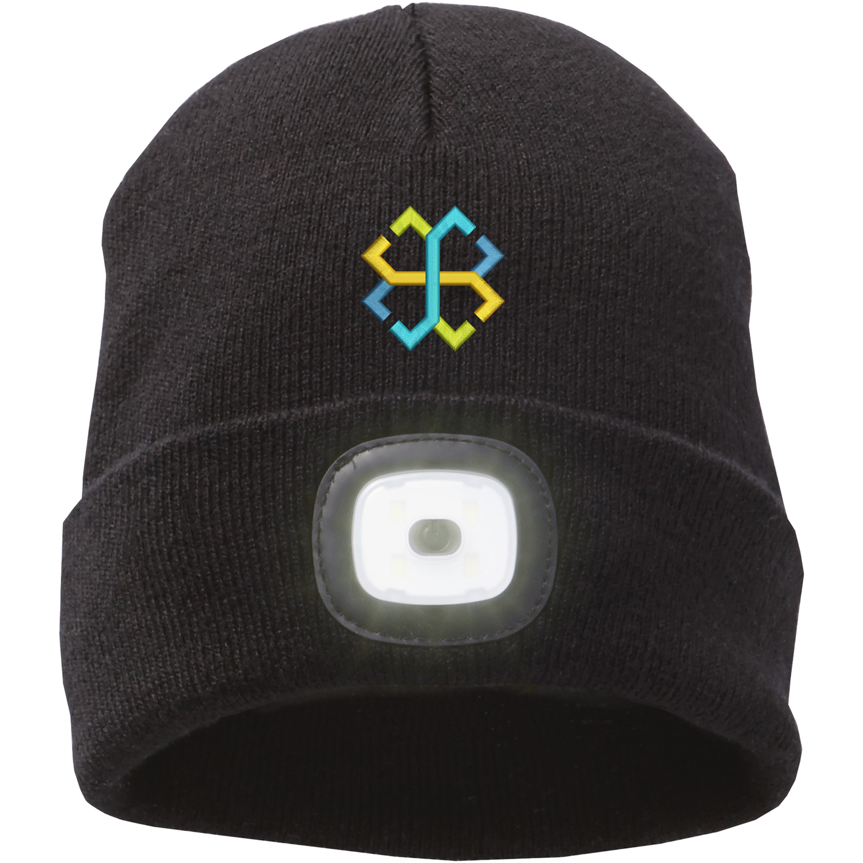 Knit Beanie with LED Headlight