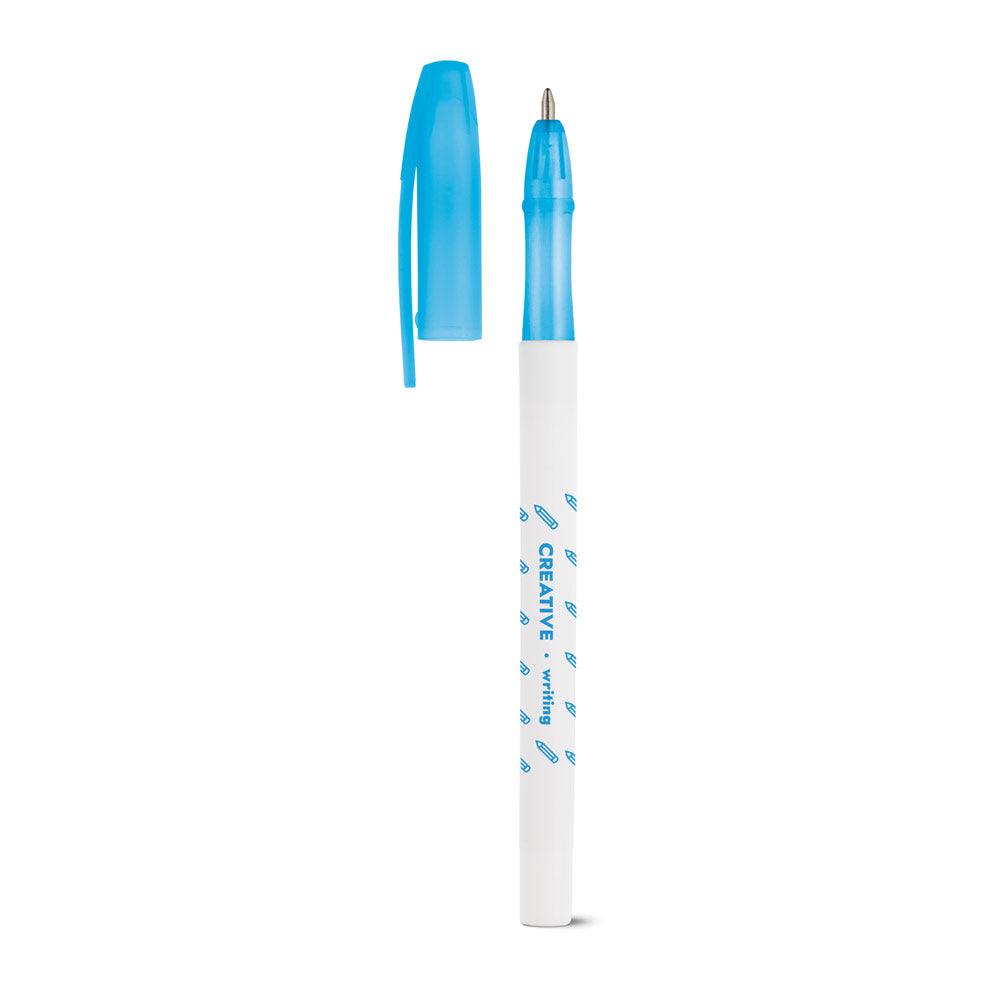 Jade. Pp Ball Pen With Coloured Cap