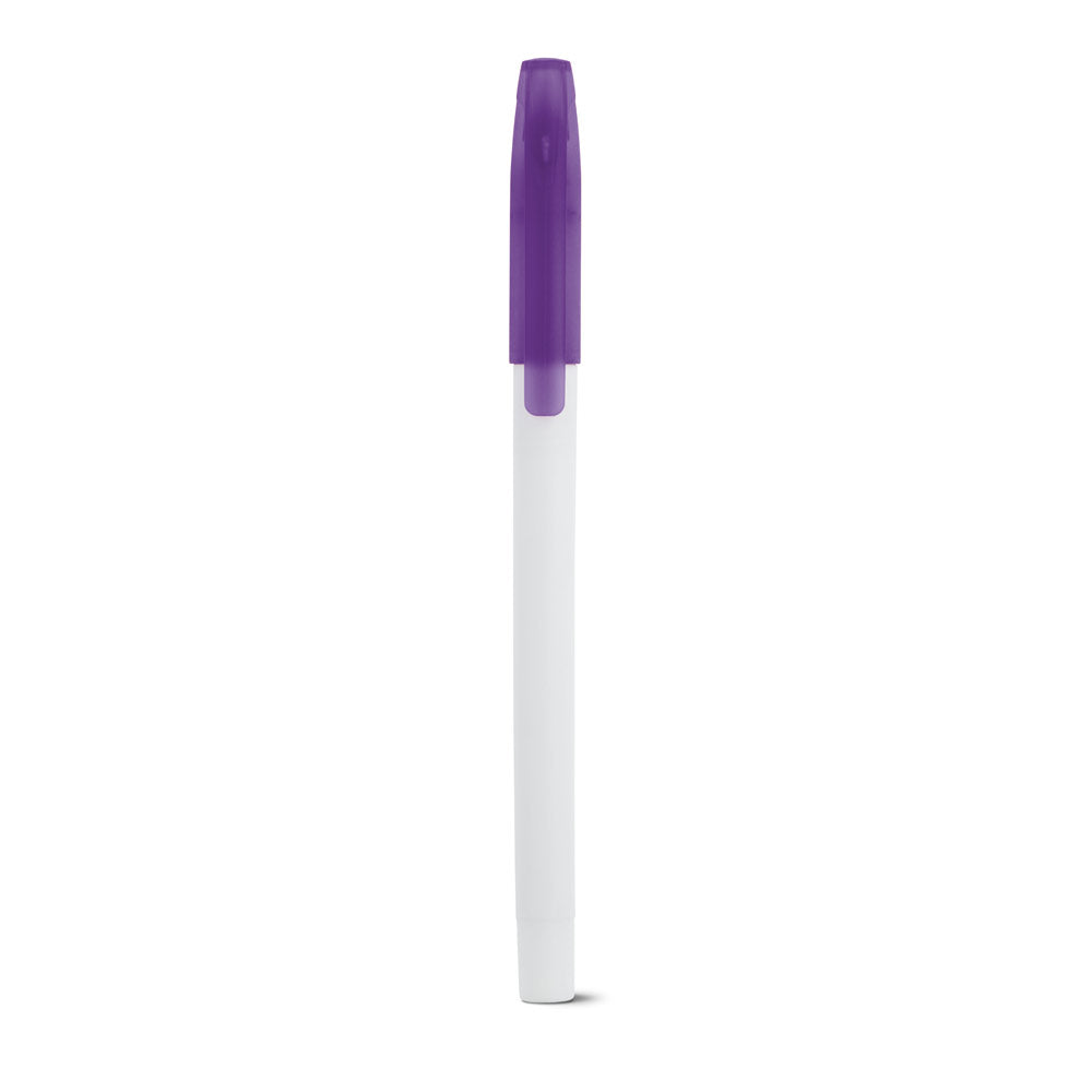 Jade. Pp Ball Pen With Coloured Cap