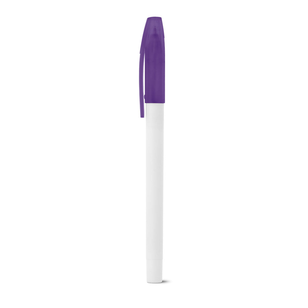 Jade. Pp Ball Pen With Coloured Cap
